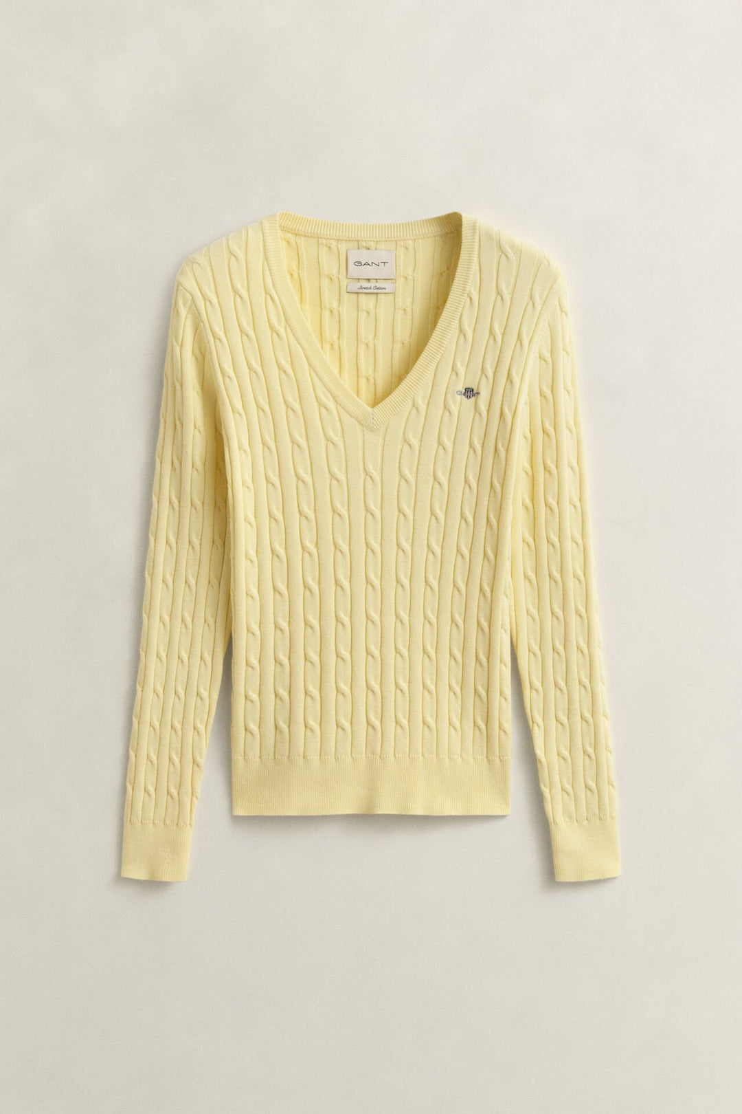 GANT Cable Knit V-Neck Sweater/Pulover 4800101