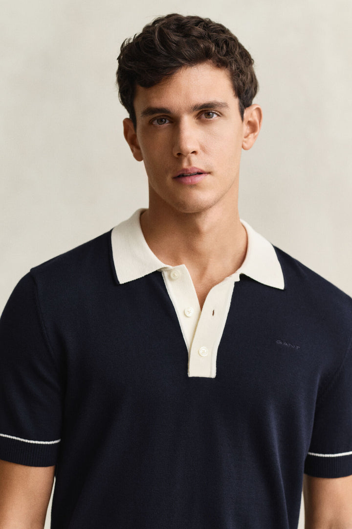 GANT Cotton Modal Polo Sweater/Pulover 8030287