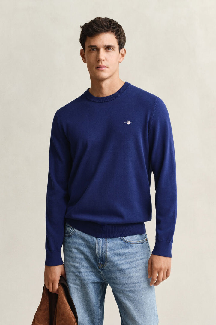 GANT Cotton Crew Neck Sweater/Pulover 8030561