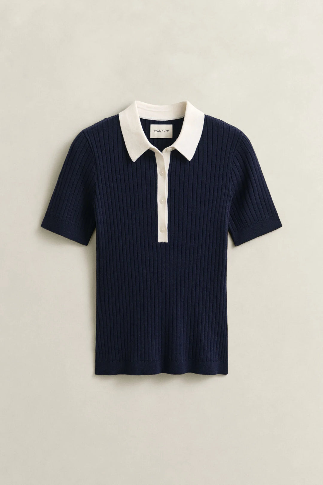GANT Ribbed Short Sleeve Rugger/Pulover 4805473