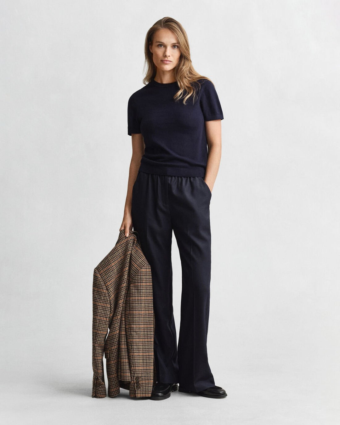 GANT Lightweight Short Sleeve Crew Neck Sweater/Pulover 4805433