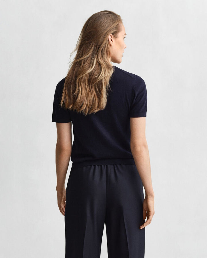 GANT Lightweight Short Sleeve Crew Neck Sweater/Pulover 4805433