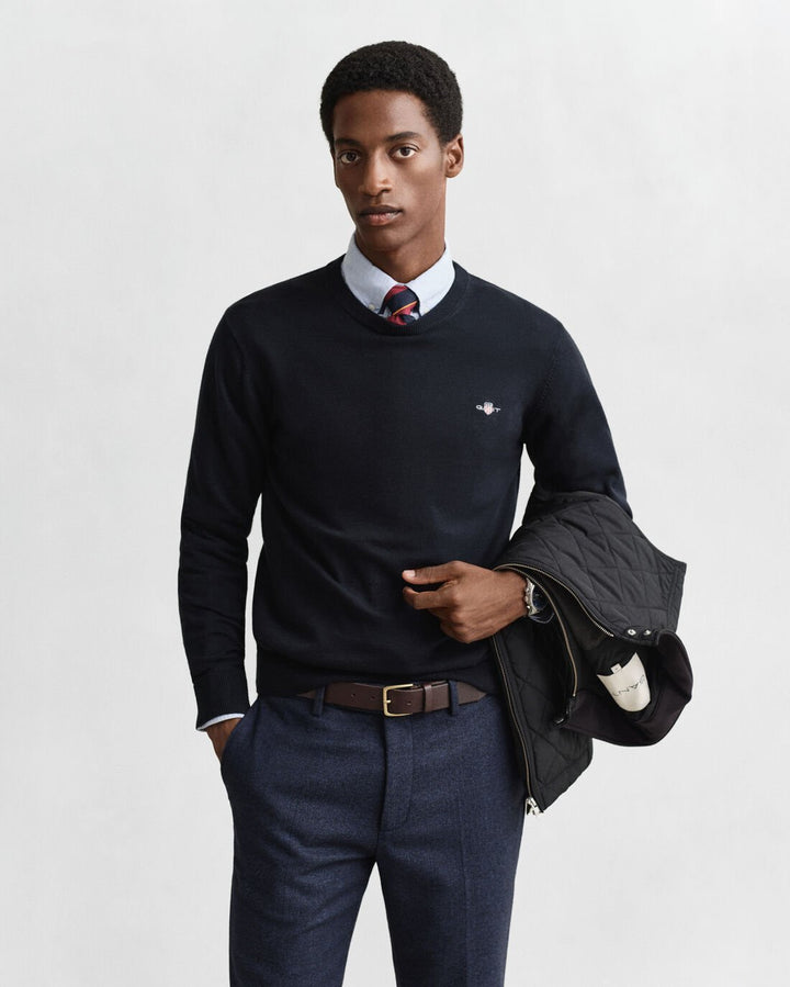 GANT Classic Cotton Crew Neck Sweater/Pulover 8030561