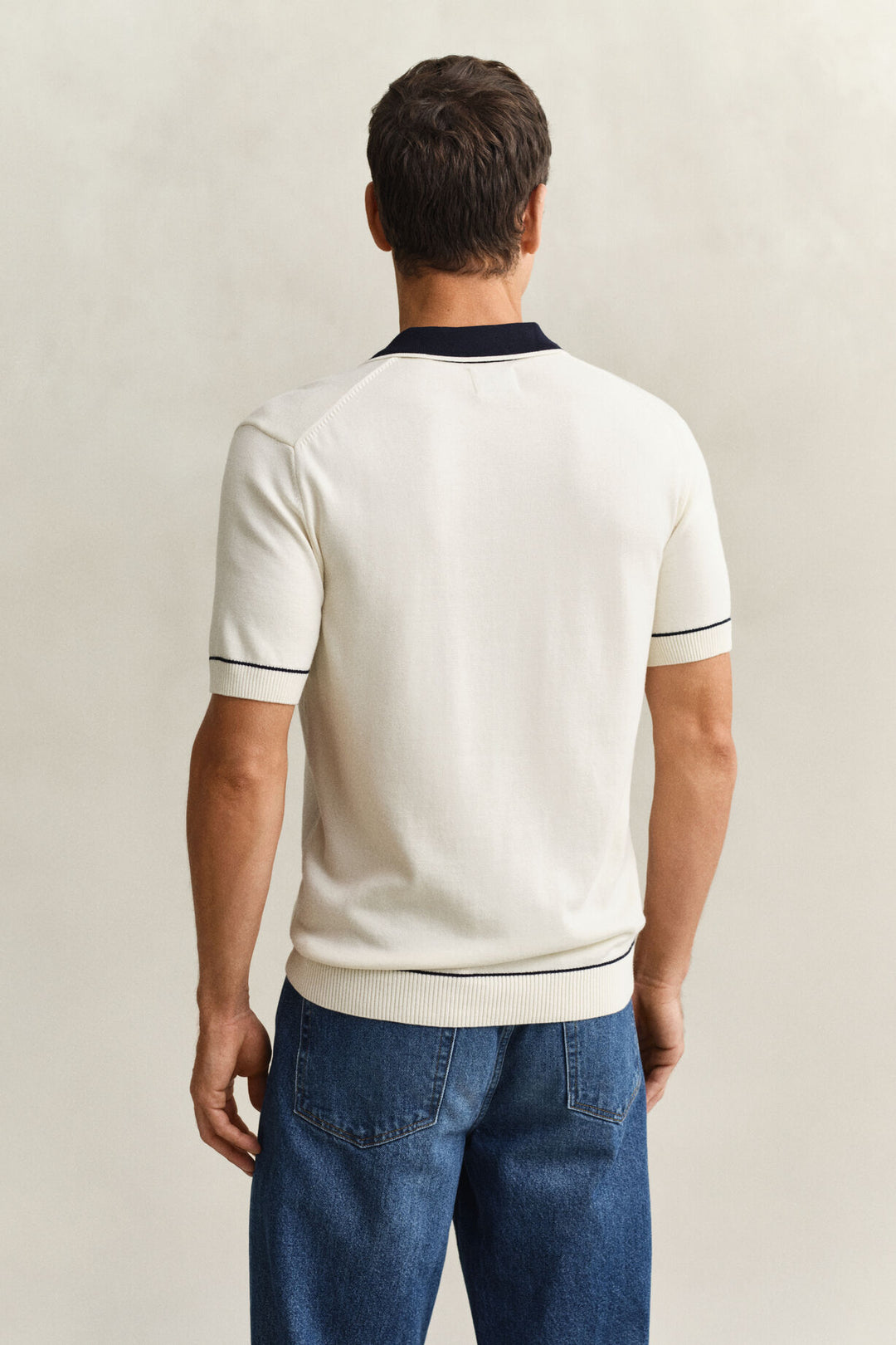 GANT Cotton Modal Polo Sweater/Pulover 8030287