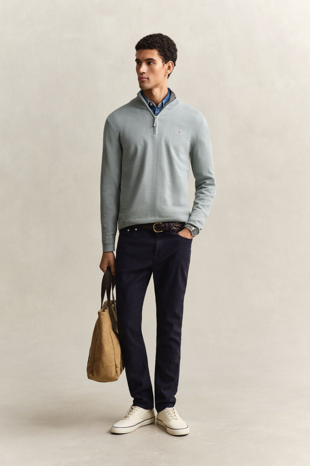 GANT Classic Cotton Half-Zip Sweater/Pulover 8030564