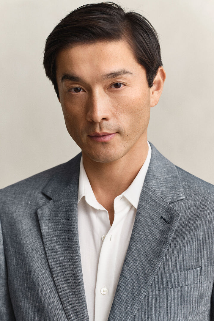 GANT Indigo Herringbone Suit Jacket/Sako 7706367