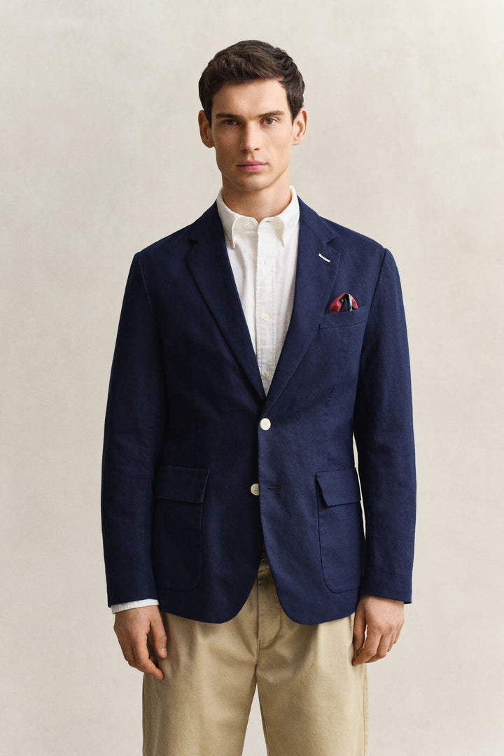 GANT Textured Cotton Blend Suit Jacket/Sako 7706355