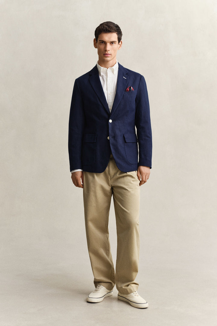 GANT Textured Cotton Blend Suit Jacket/Sako 7706355