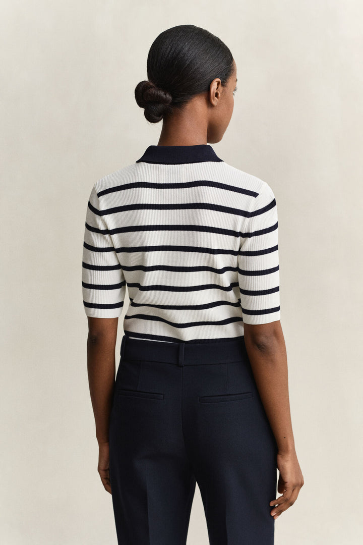 GANT Striped Knitted Rugger/Pulover 4805447