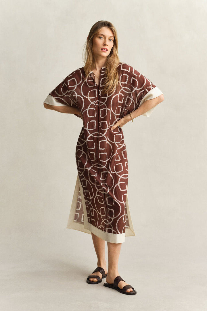 GANT Monogram Cotton Silk Caftan/Haljina 4503524