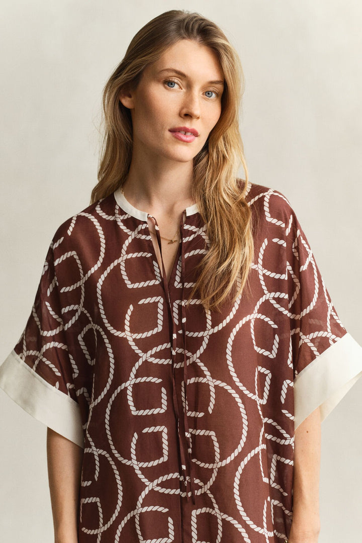GANT Monogram Cotton Silk Caftan/Haljina 4503524