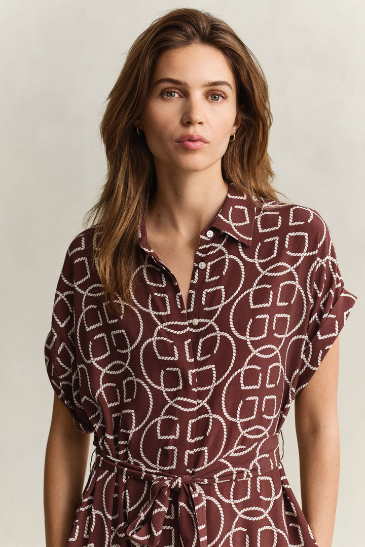 GANT Monogram Cap Sleeve Dress/Haljina 4503516