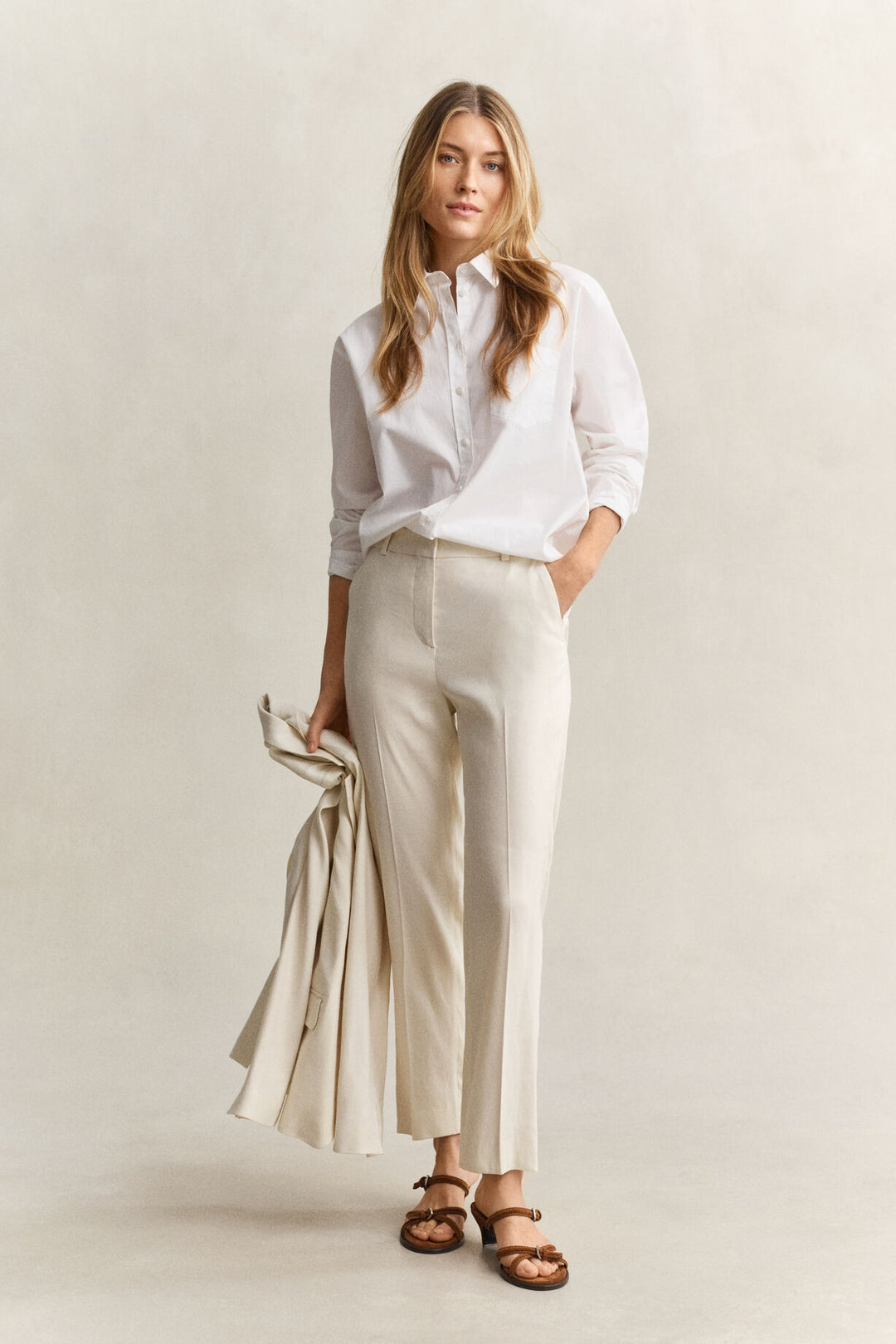 GANT Tailored Linen Stretch Pants/Hlače 4150384