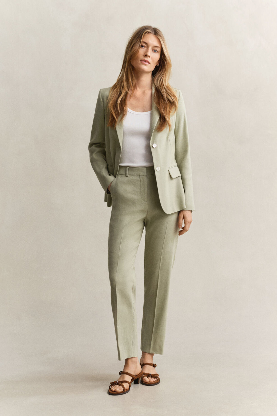 GANT Tailored Linen Stretch Pants/Hlače 4150384