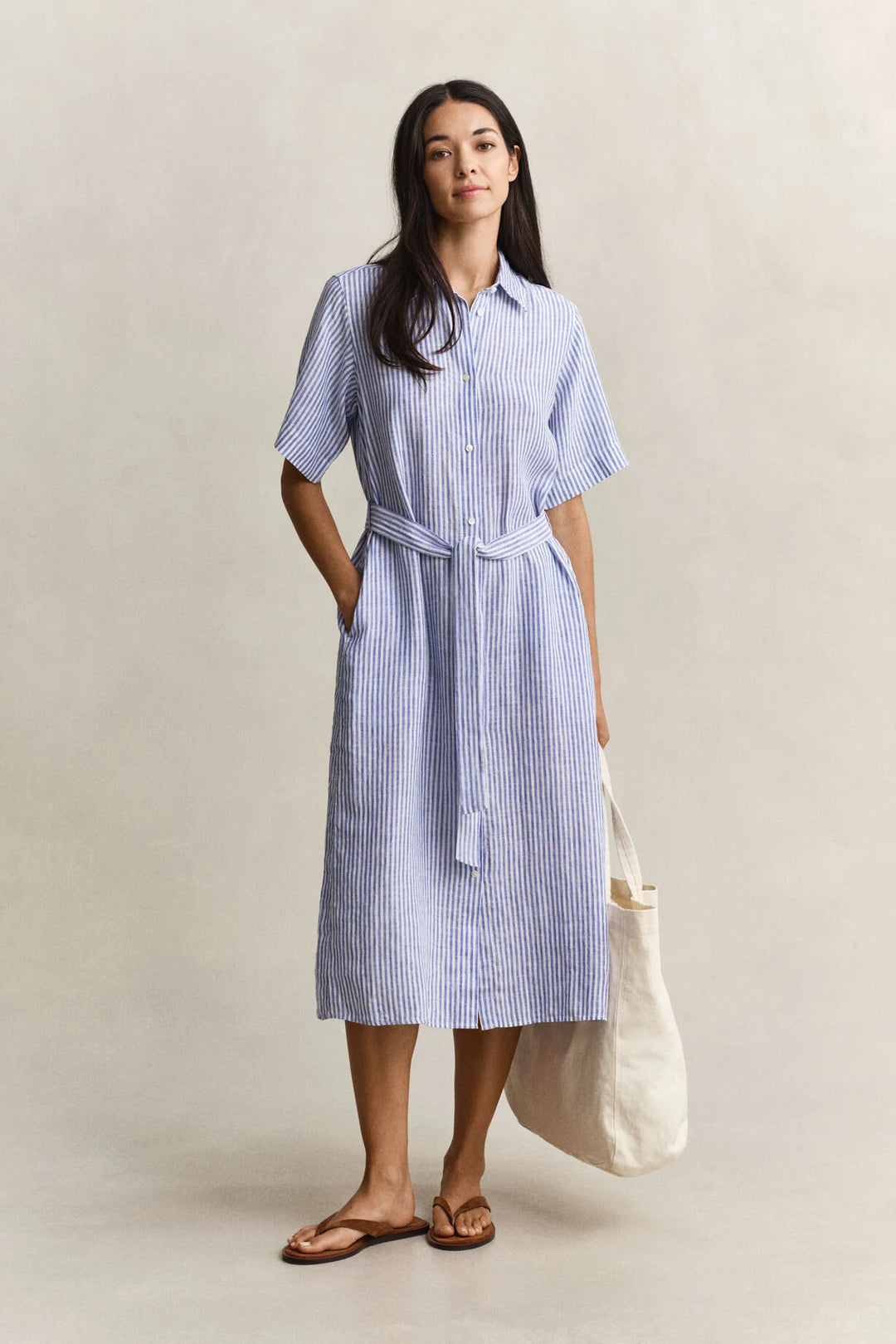 GANT Striped Linen Shirt Dress/Haljina 4503496