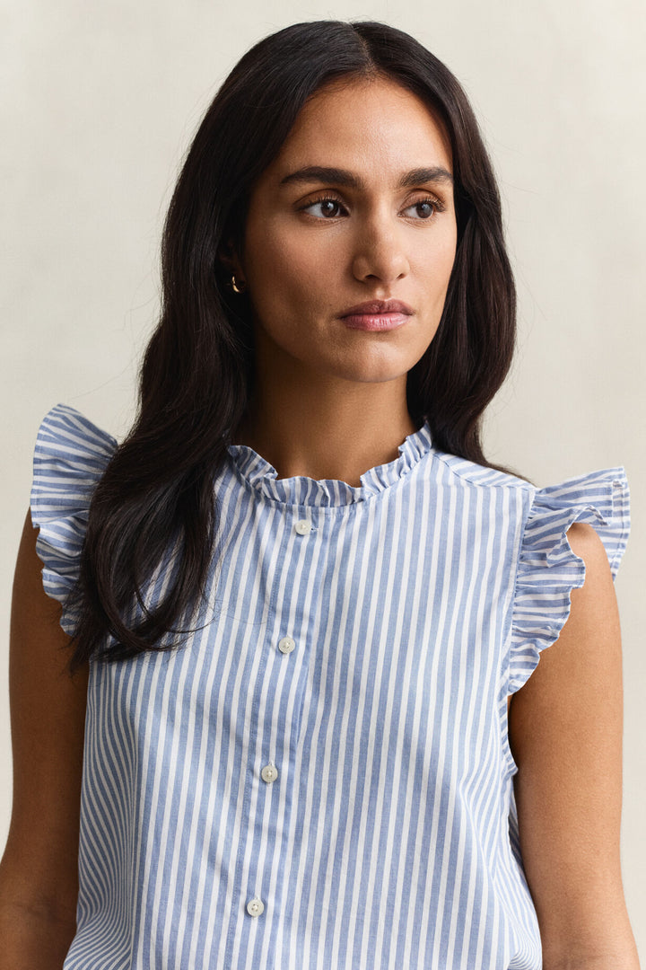 GANT Ruffled Striped Cotton Blouse/Košulja 4300619