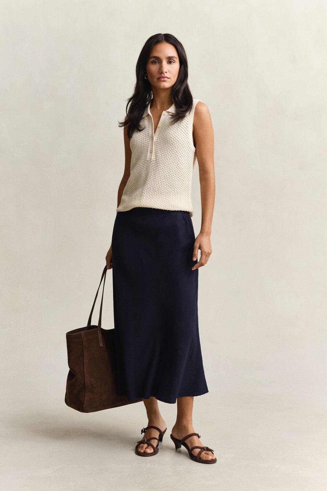GANT Flared Linen Blend Skirt/Suknja 4400231