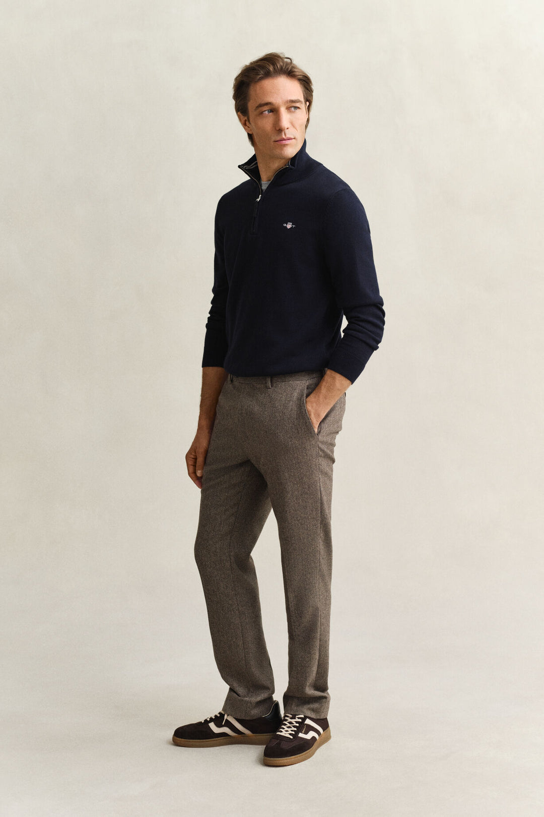 GANT Classic Cotton Half-Zip Sweater/Pulover 8030564