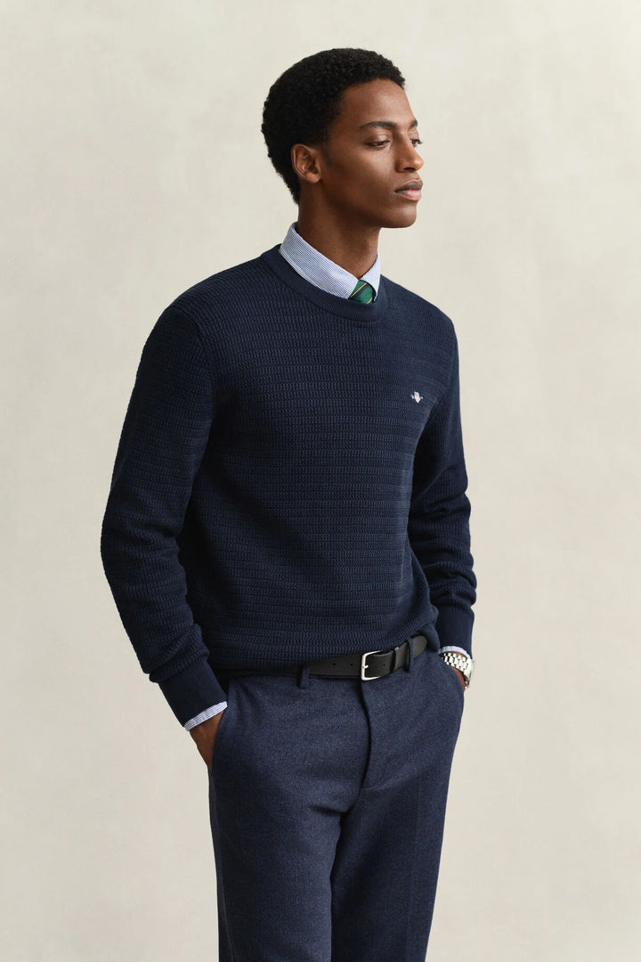 GANT Mini Cable Knit Crew Neck Sweater/Pulover 8030567