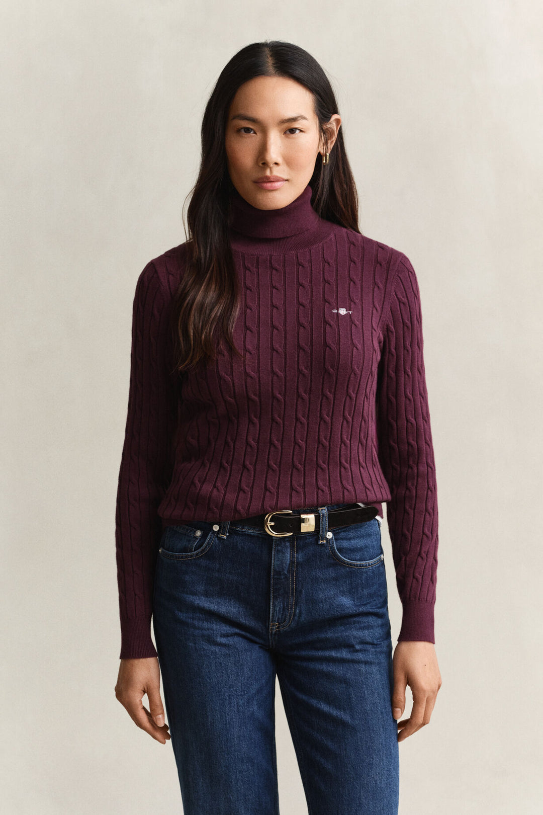 GANT Stretch Cotton Cable Turtleneck/Pulover 4800102