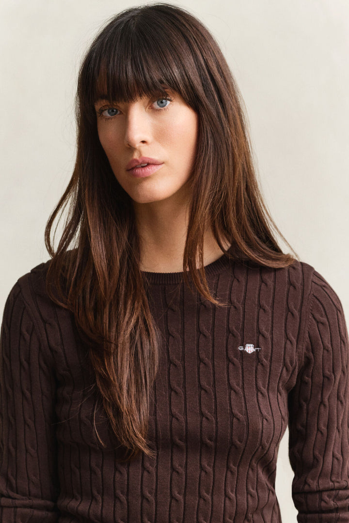 GANT Stretch Cotton Cable C-Neck/Pulover 4800100