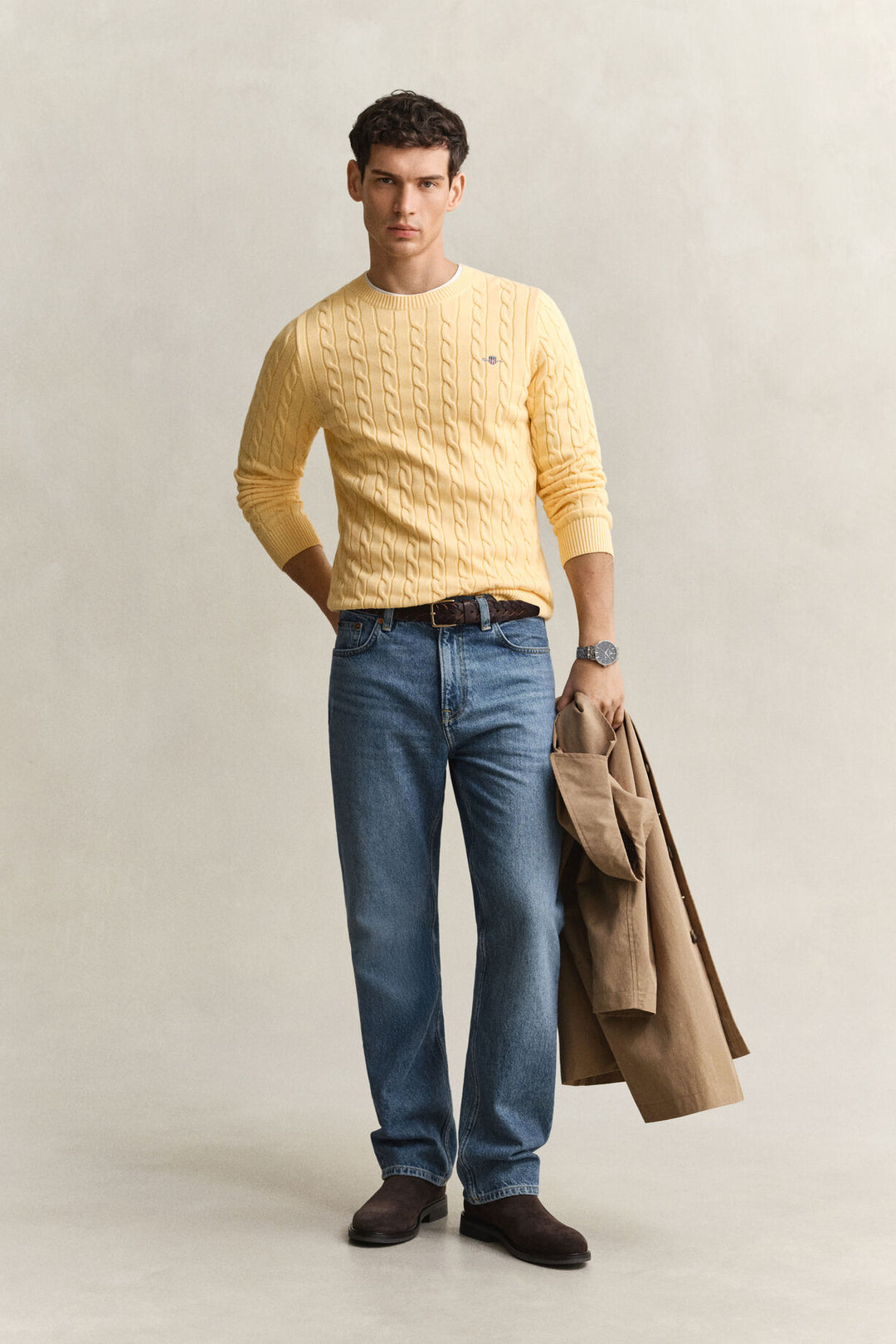 GANT Cotton Cable C-Neck/Pulover 8050601