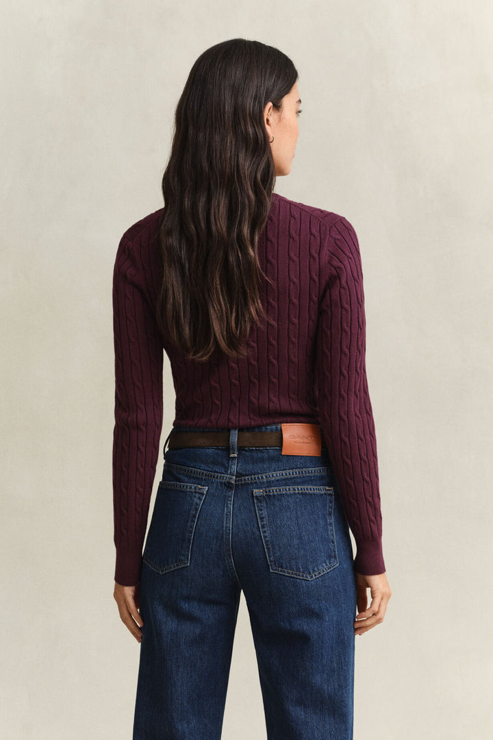 GANT Stretch Cotton Cable C-Neck/Pulover 4800100