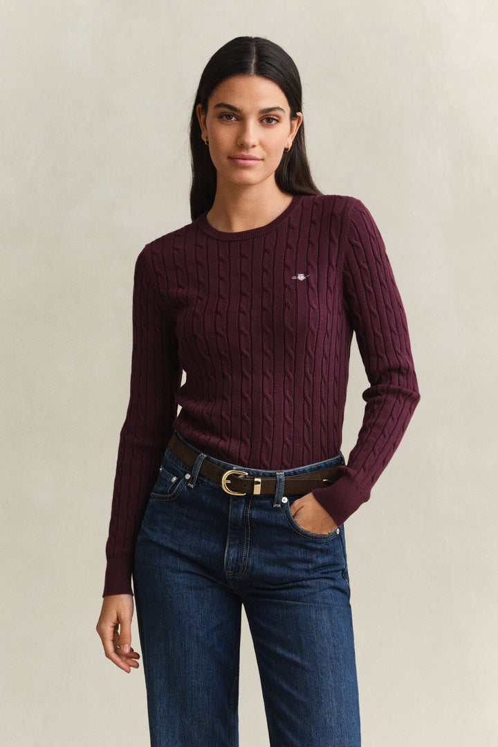 GANT Stretch Cotton Cable C-Neck/Pulover 4800100