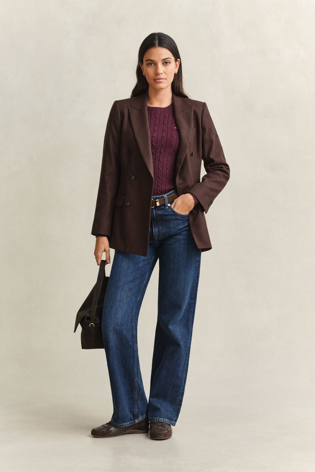 GANT Stretch Cotton Cable C-Neck/Pulover 4800100