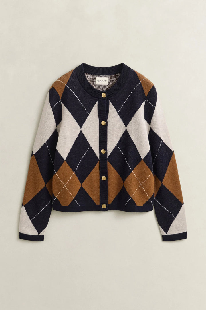 GANT Argyle Cardigan/Pulover 4802169