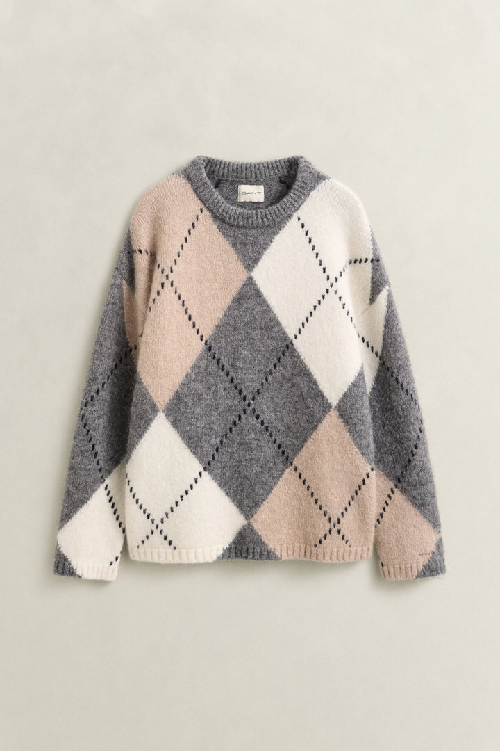 GANT Alpaca Wool Blend Argyle Sweater/Pulover 4802428