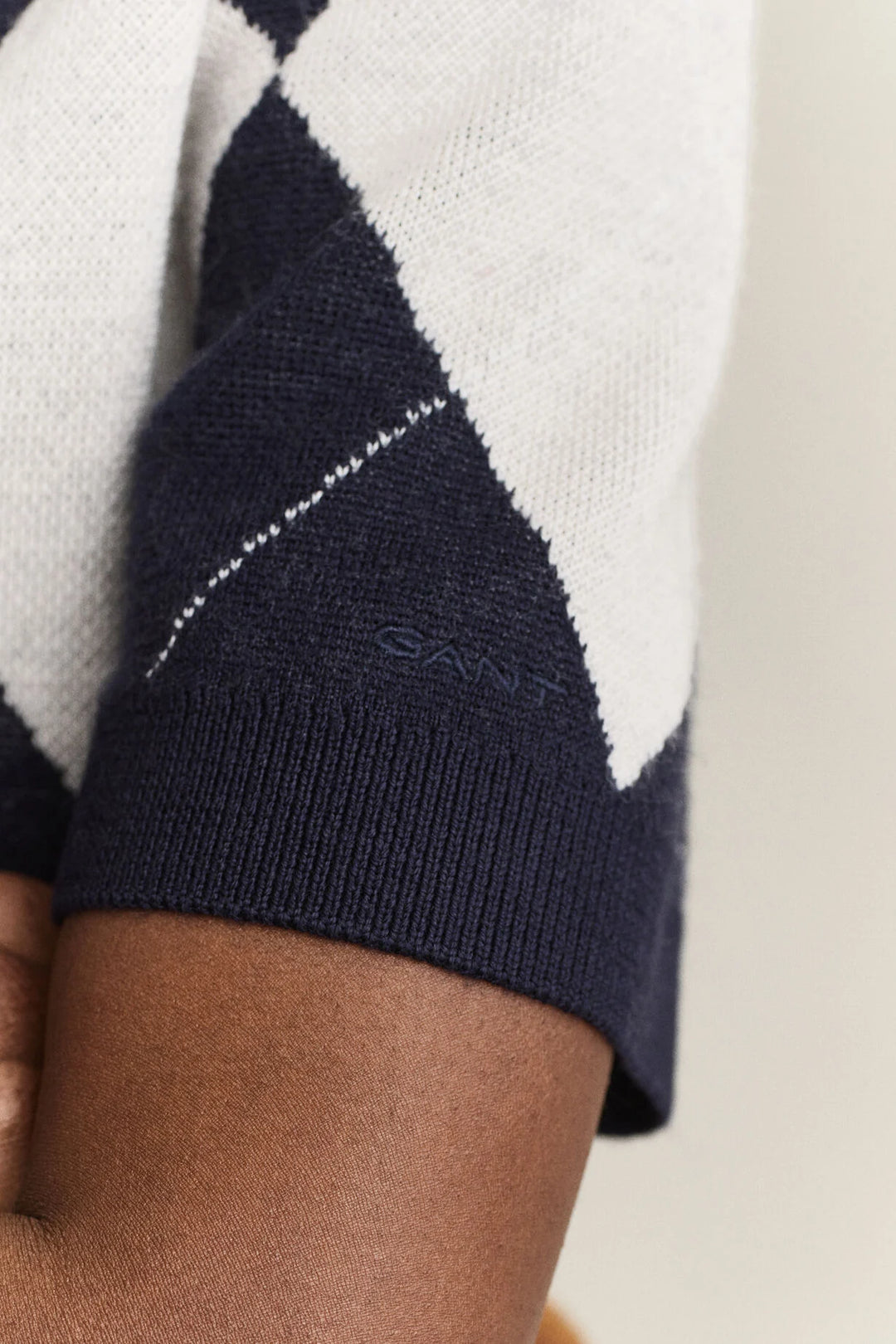GANT Wool Argyle Short Sleeve Sweater/Pulover 4802418
