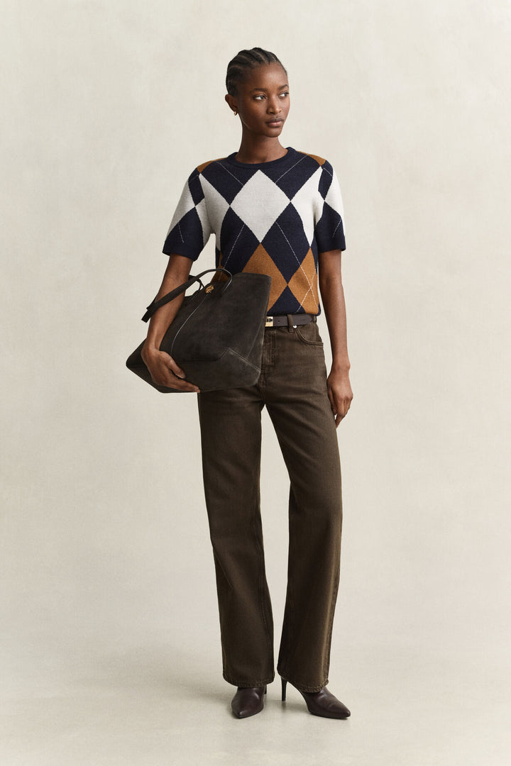 GANT Wool Argyle Short Sleeve Sweater/Pulover 4802418