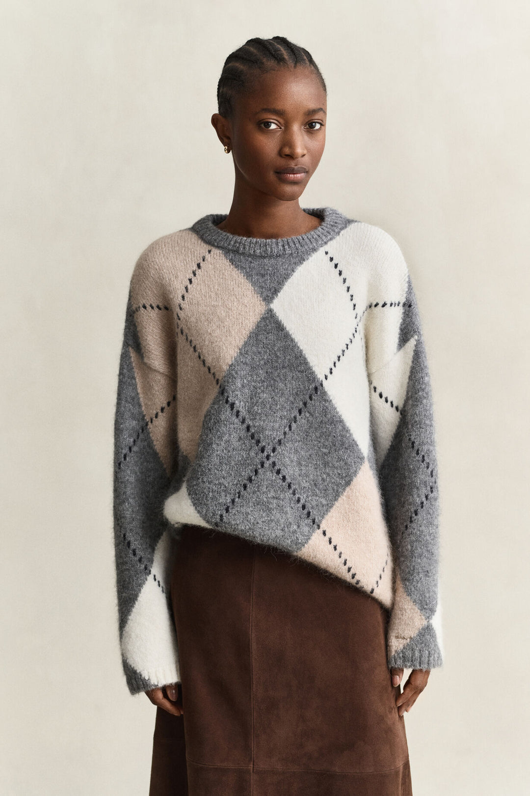 GANT Alpaca Wool Blend Argyle Sweater/Pulover 4802428