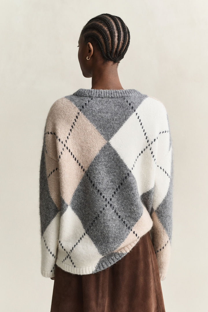 GANT Alpaca Wool Blend Argyle Sweater/Pulover 4802428