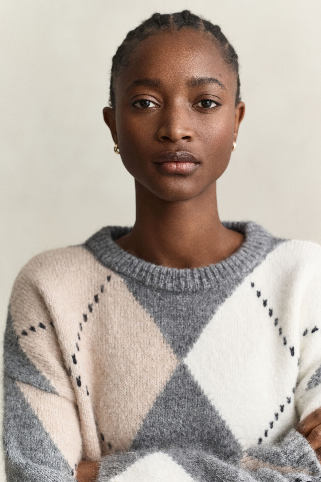GANT Alpaca Wool Blend Argyle Sweater/Pulover 4802428