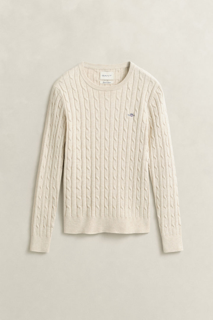 GANT Stretch Cotton Cable C-Neck/Pulover 4800100