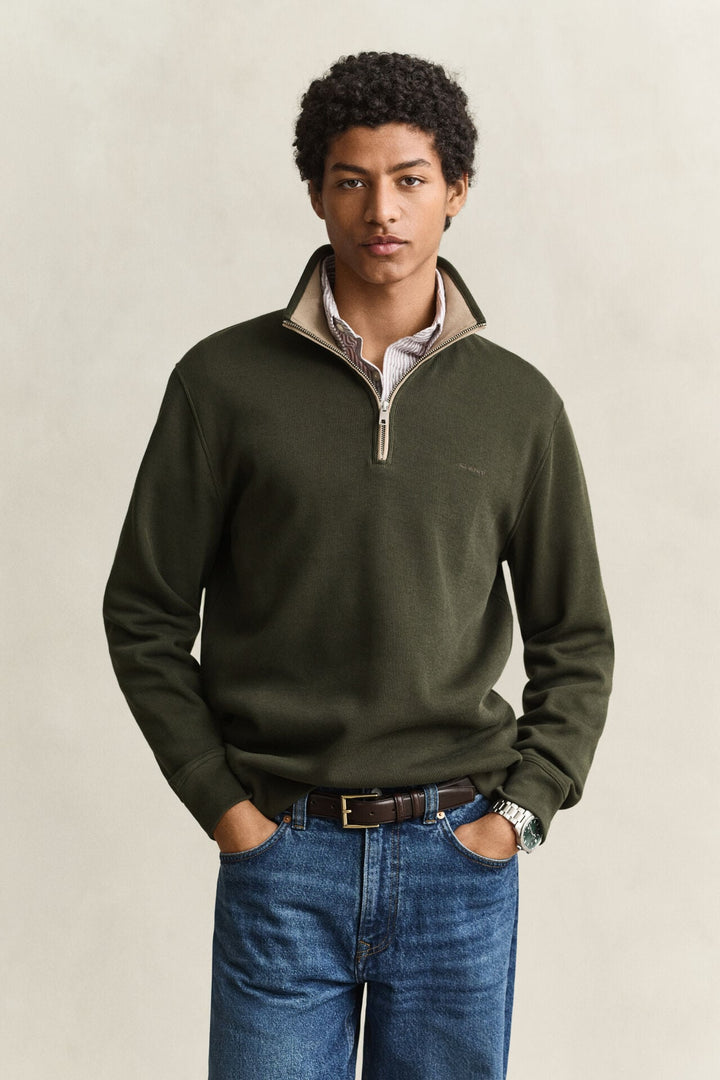 GANT Sacker Rib Half-Zip Sweatshirt /Pulover 2067160