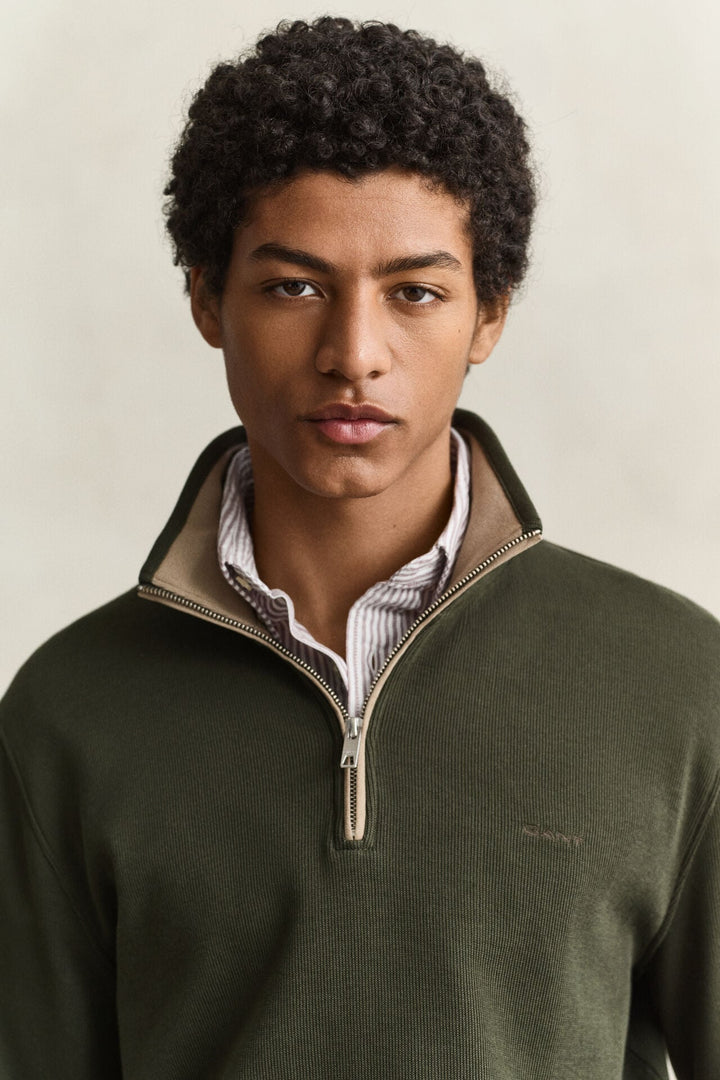 GANT Sacker Rib Half-Zip Sweatshirt /Pulover 2067160