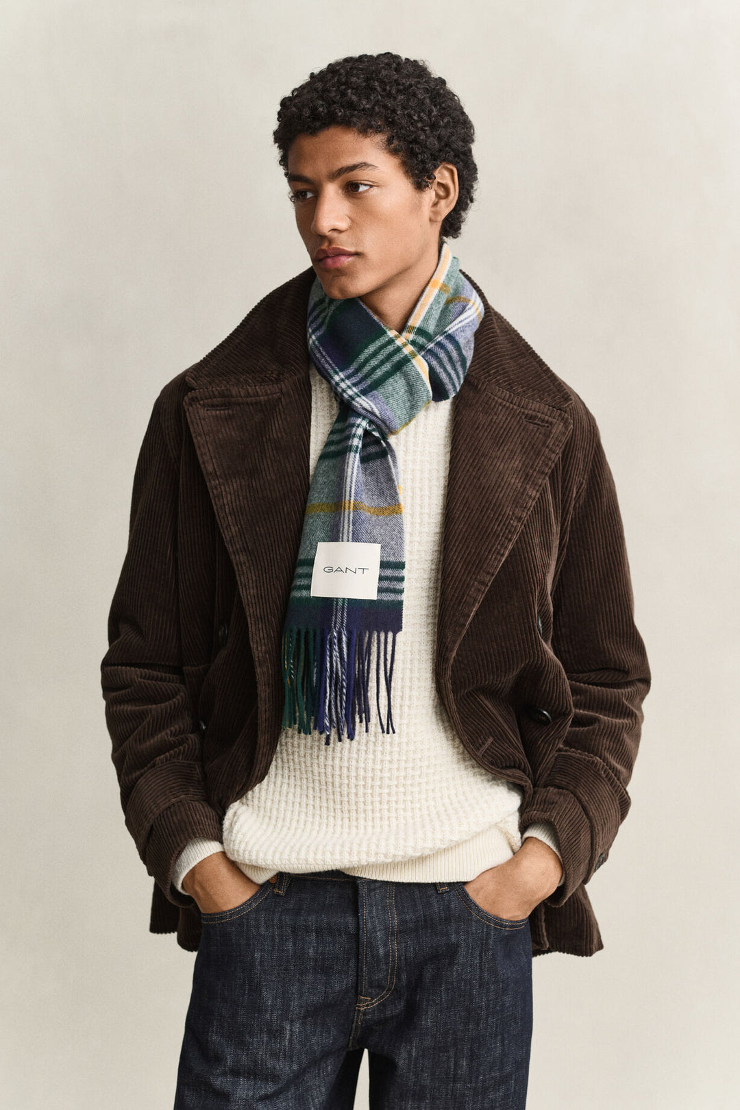 GANT Checked Wool Scarf/Šal 9920308