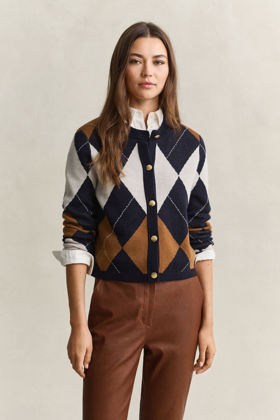 GANT Argyle Cardigan/Pulover 4802169