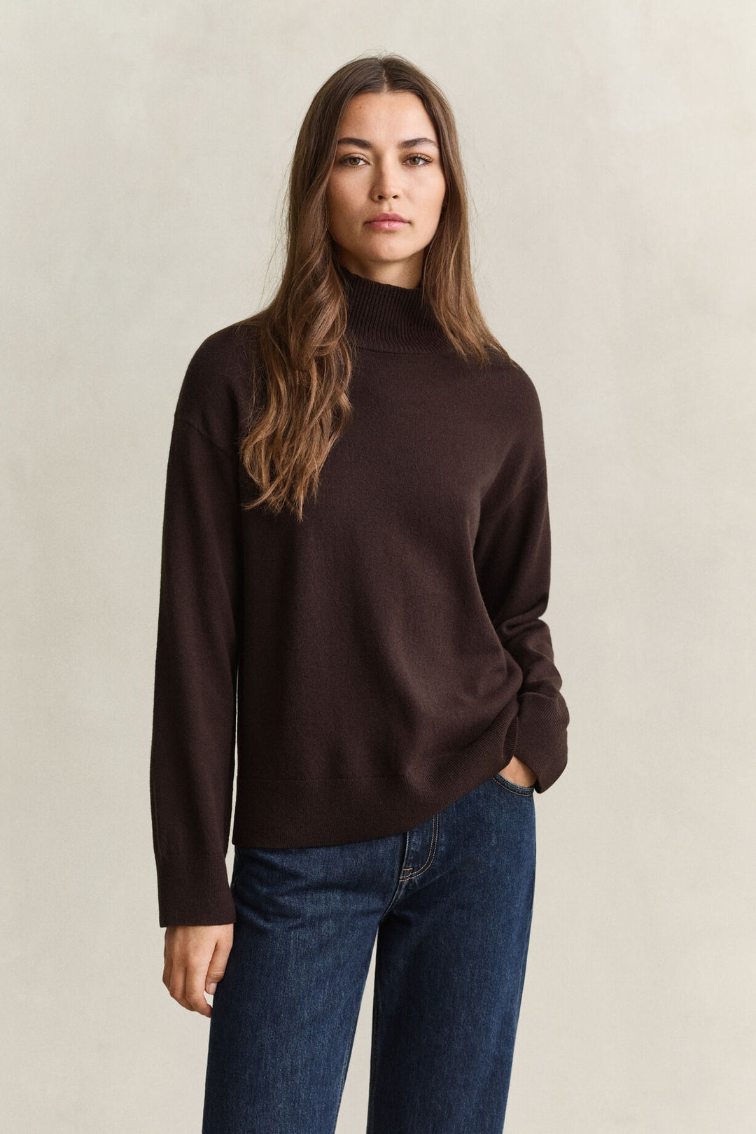GANT Superfine Lambswool Mock Neck Sweater/Pulover 4802422