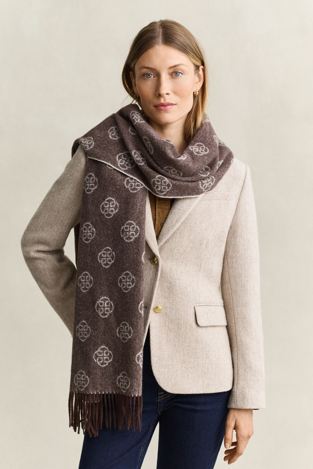GANT Monogram Wool Scarf/Šal 4920295