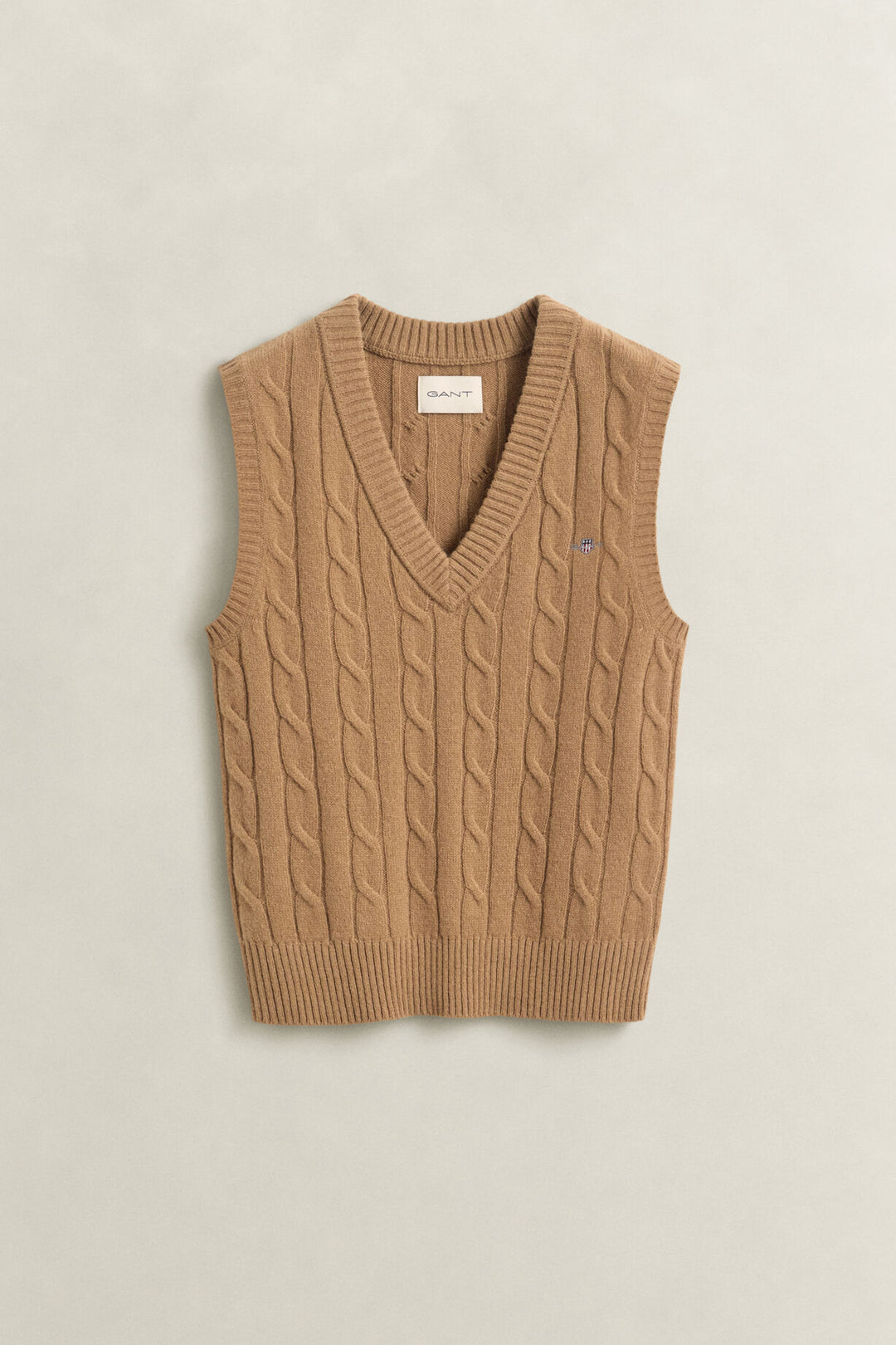 GANT Lambswool Cable Knit Vest/Pulover 4802303
