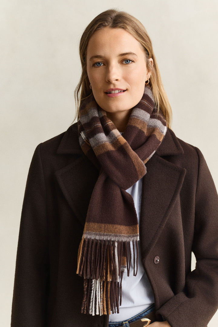 GANT Tartan Wool Scarf/Šal 4920293