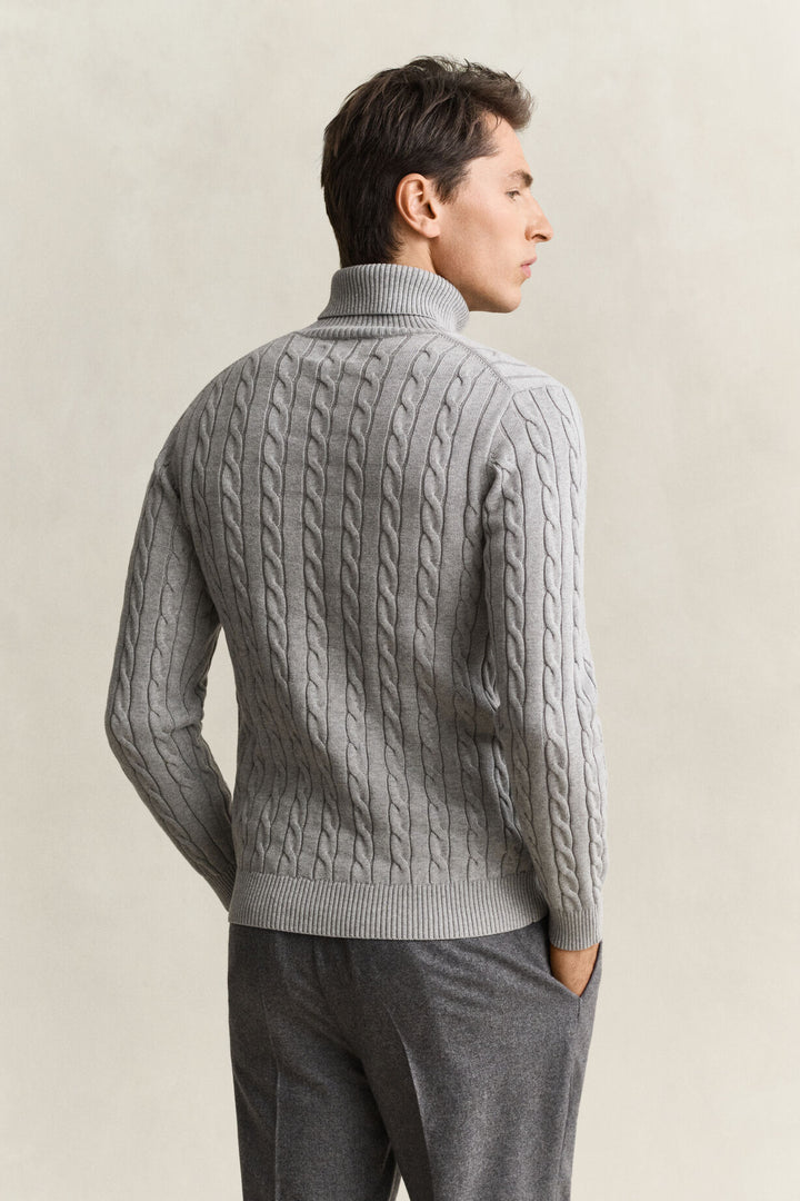 GANT Cotton Cable Knit Turtleneck Sweater /Pulover 8050607