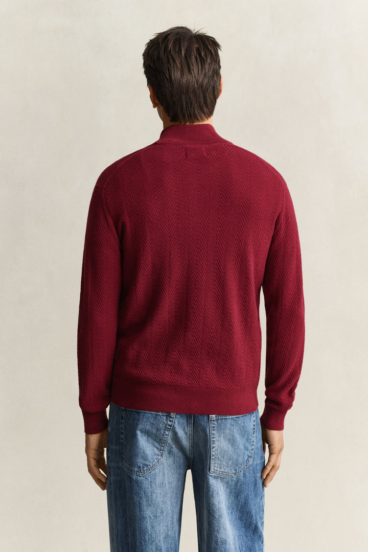 GANT Herringbone Half-Zip Sweater/Pulover 8050333