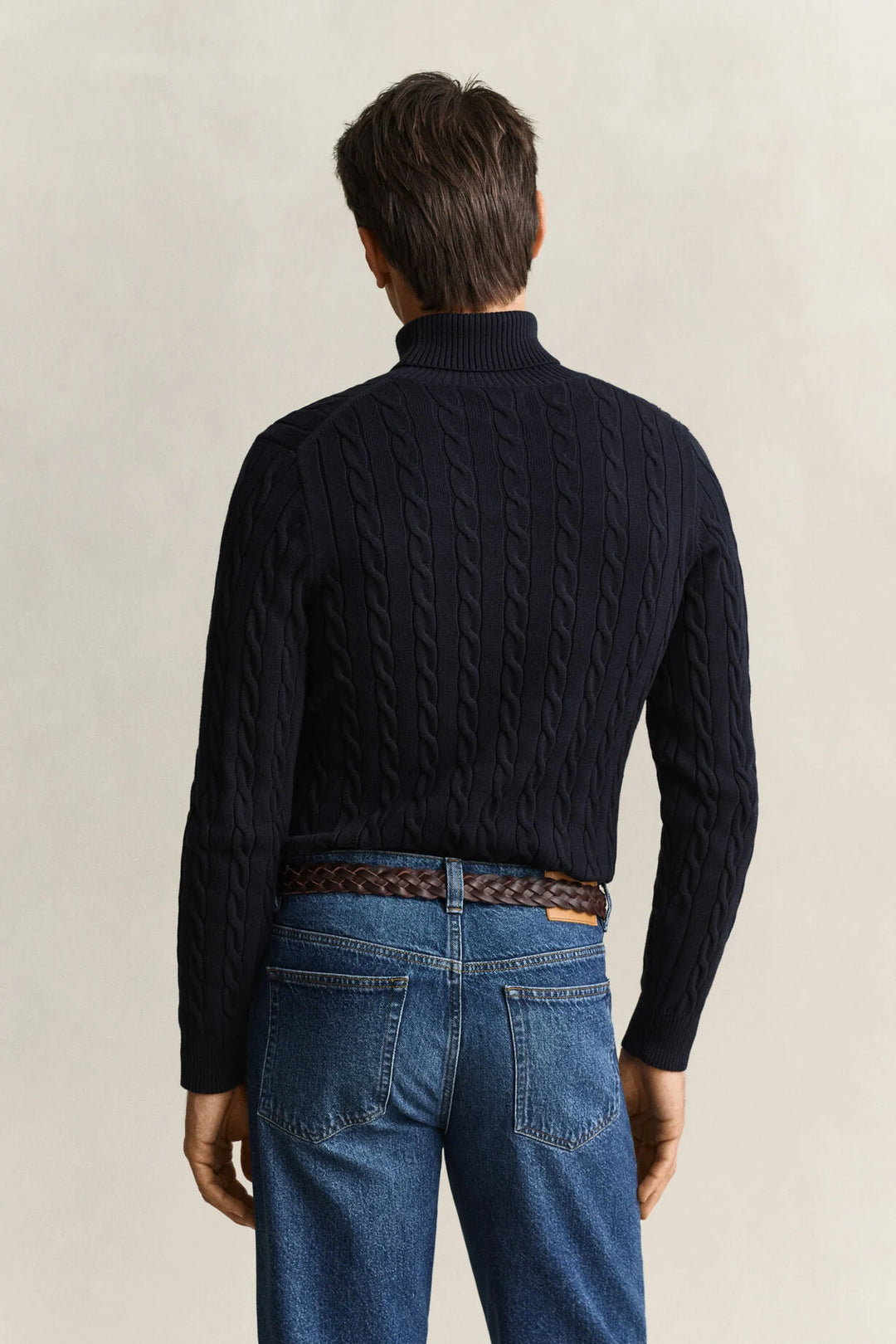 GANT Cotton Cable Knit Turtleneck Sweater /Pulover 8050607