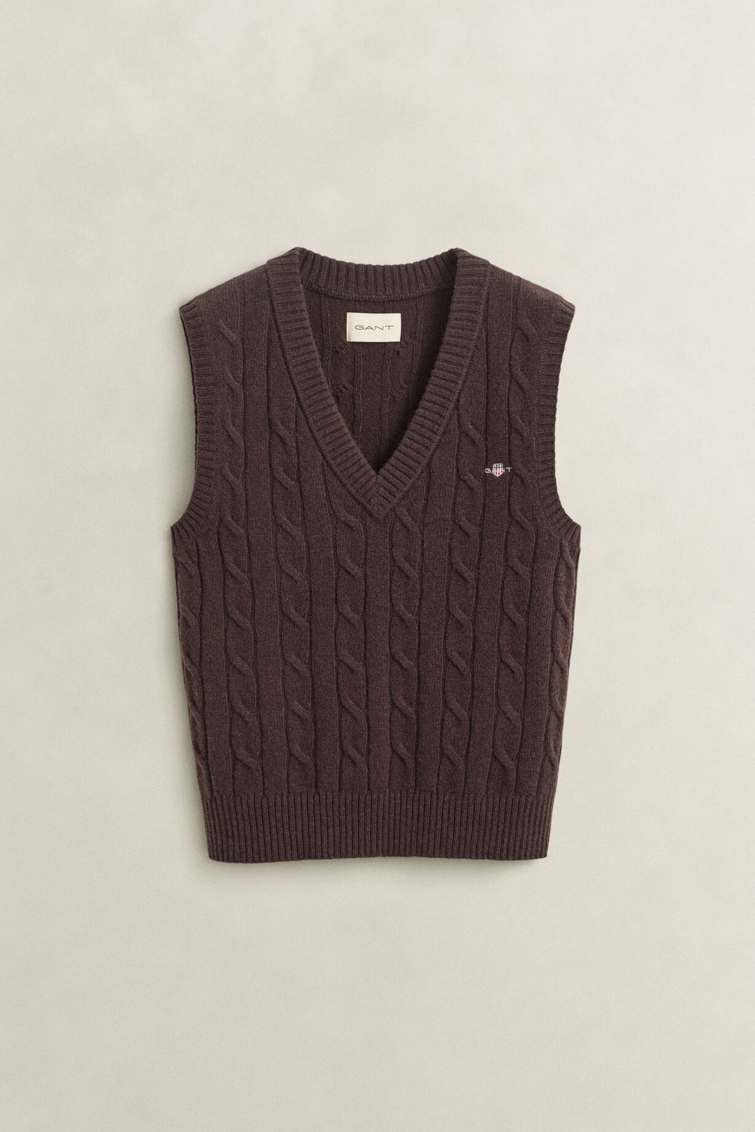GANT Lambswool Cable Knit Vest/Pulover 4802303