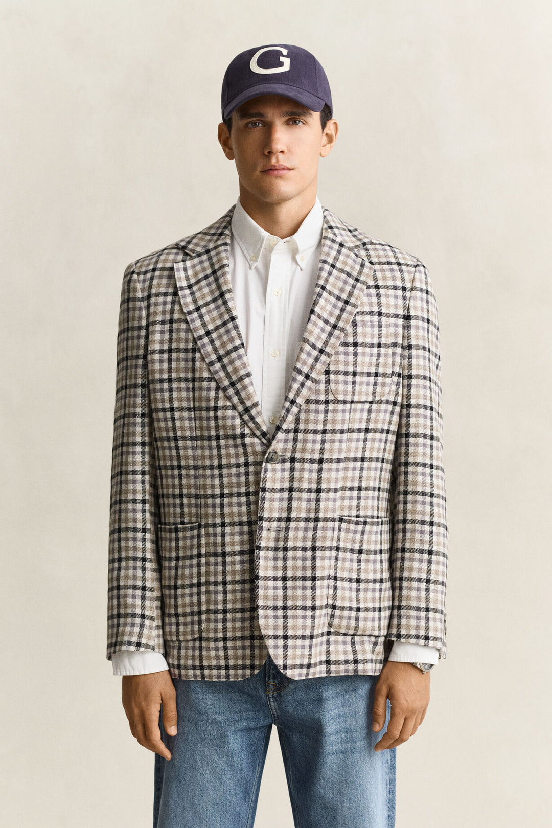 GANT Wool Linen Check Blazer/Sako 7706372
